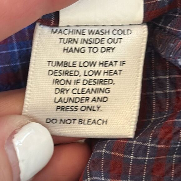 Mizzen + Main Leeward Collection Gingham Performance Shirt size XXL Trim Fit - Picture 6 of 7